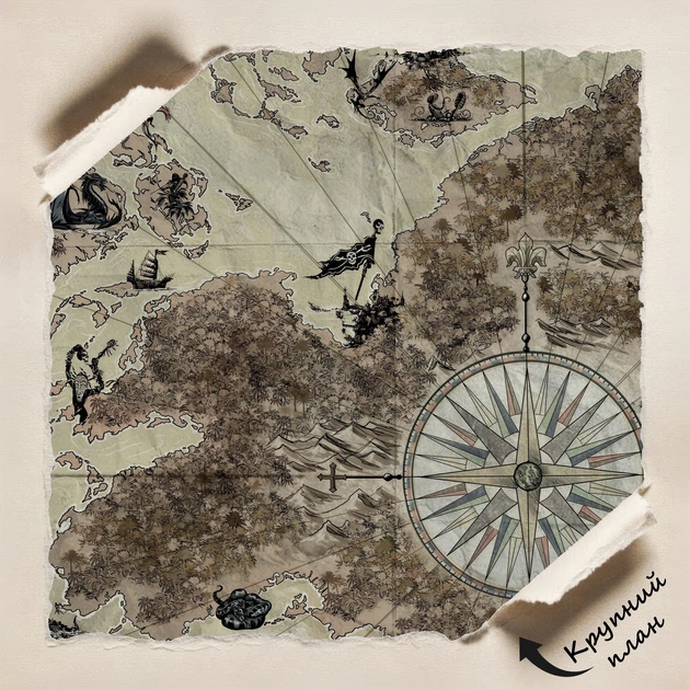 Постер Isles of the Shackles, Pathfinder, DnD, ДнД, Острови кайданів, карта, A0 69×106 см (id6641) - зображення 4