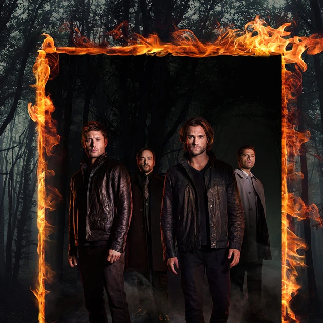 Интерьерная картина Сверхъестественное, Пылающие Врата, Supernatural, Burning Gate, постер по сериалу, 60×40 см (id5617) - изображение 4