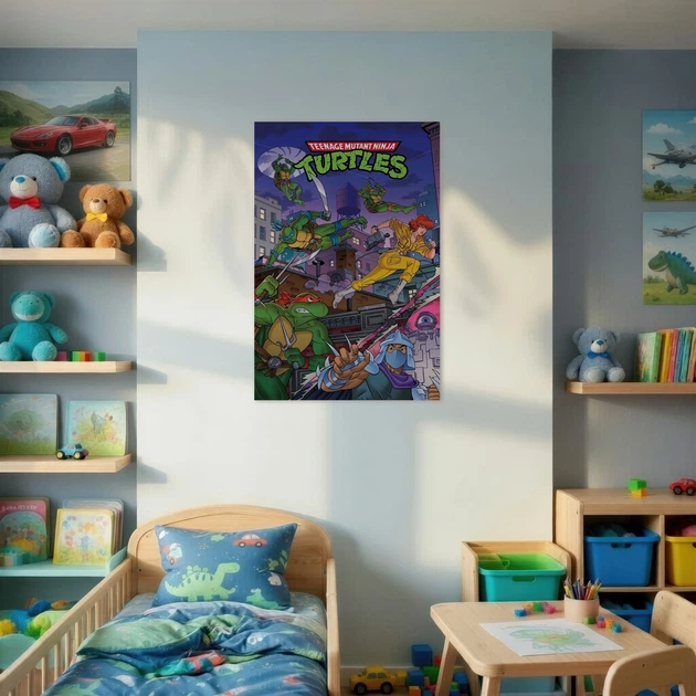 Постер Черепашки-ніндзя, Ninja Turtles, TMNT, декор кімнати підлітка, A1 90×60 см (id1331) - зображення 2