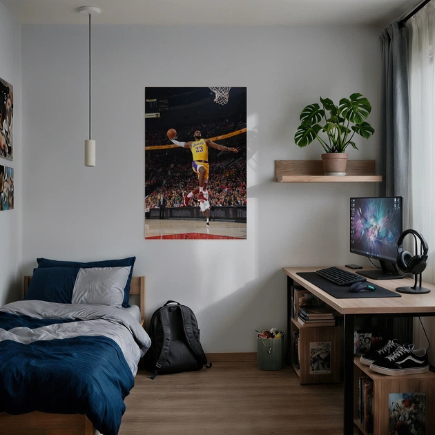 Інтер'єрна картина Баскетболіст Джеймс Леброн, Lebron James, спорт, 42×28 см (id4192) - зображення 3