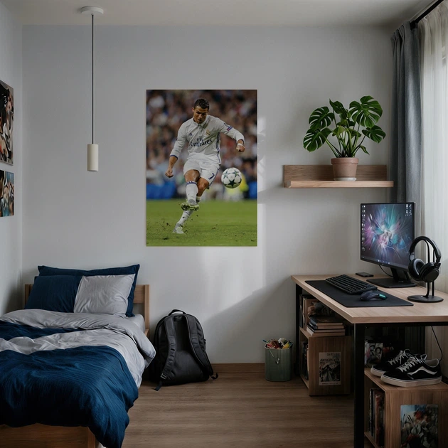 Постер Футболист Криштиану Роналду, Cristiano Ronaldo, спортивный плакат, A2 60×43 см (id1926) - изображение 2