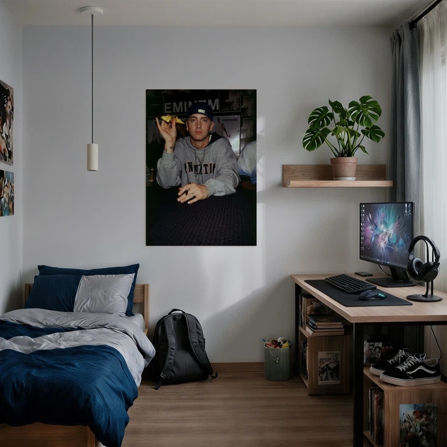 Постер Эминем, Eminem, Slim Shady, рэпер, A3 42×30 см (id6391) - изображение 2