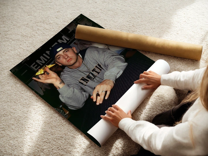 Постер Эминем, Eminem, Slim Shady, рэпер, A3 42×30 см (id6391) - изображение 3