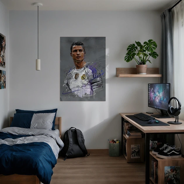 Інтер'єрна картина Футболіст Кріштіану Роналду, Cristiano Ronaldo, футболіст, 42×30 см (id6255) - зображення 3