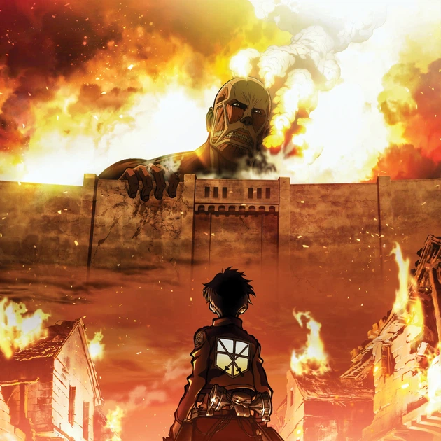Интерьерная картина Атака на титанов, Колоссальный Титан, Attack on Titans, аниме постер, 60×43 см (id0475) - изображение 4