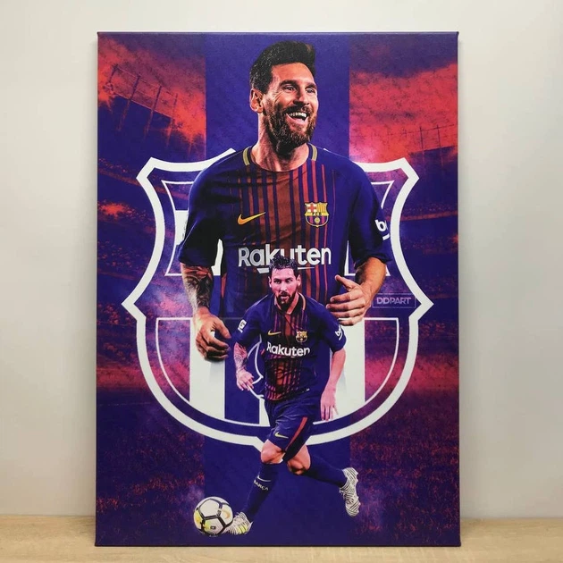 Інтер'єрна картина Футболіст Ліонель Мессі, Lionel Messi, футбол, спорт, 42×30 см (id4573) - зображення 4