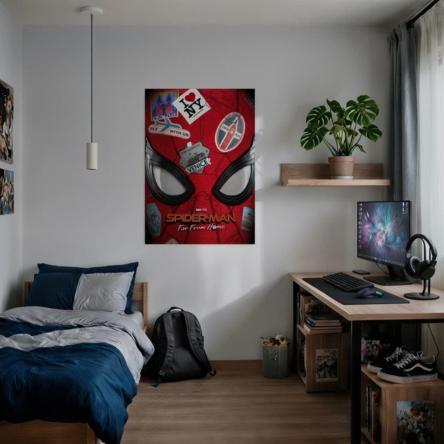 Постер Человек-Паук: Вдали от дома, Spider-Man: Far from Home (2019), супергеройский плакат, A3 42×30 см (id3827) - изображение 2