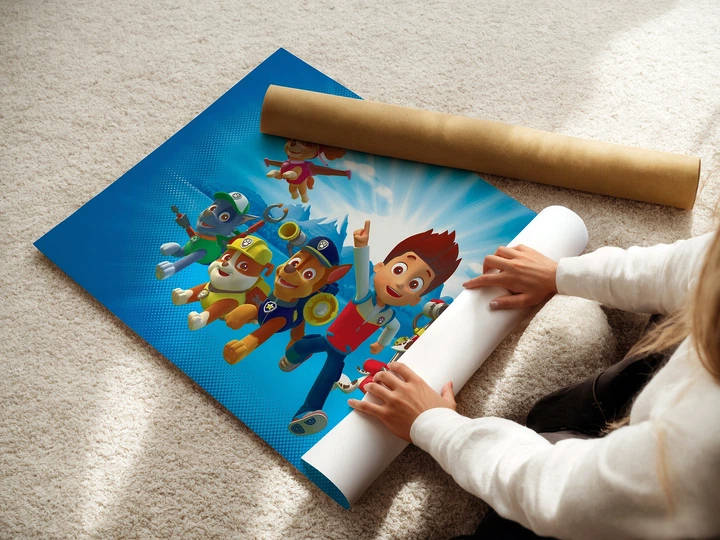 Постер Щенячий патруль, Paw Patrol, декор в детскую комнату, мультфильм, A3 24×42 см (id3820) - изображение 3