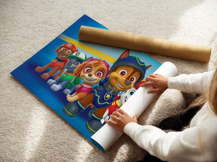 Постер Щенячий патруль, Paw Patrol, декор в детскую комнату, мультфильм, A3 24×42 см (id3821) - изображение 3