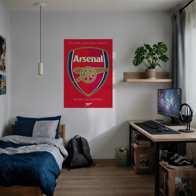 Постер ФК "Арсенал" (Лондон), FC Arsenal, футбол, футбольний клуб, A2 60×43 см (id7275) - изображение 2