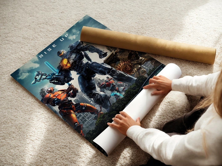 Постер Тихоокеанский Рубеж, Pacific Rim, меха, робот, кайдзю, A3 42×28 см (id1788) - изображение 3
