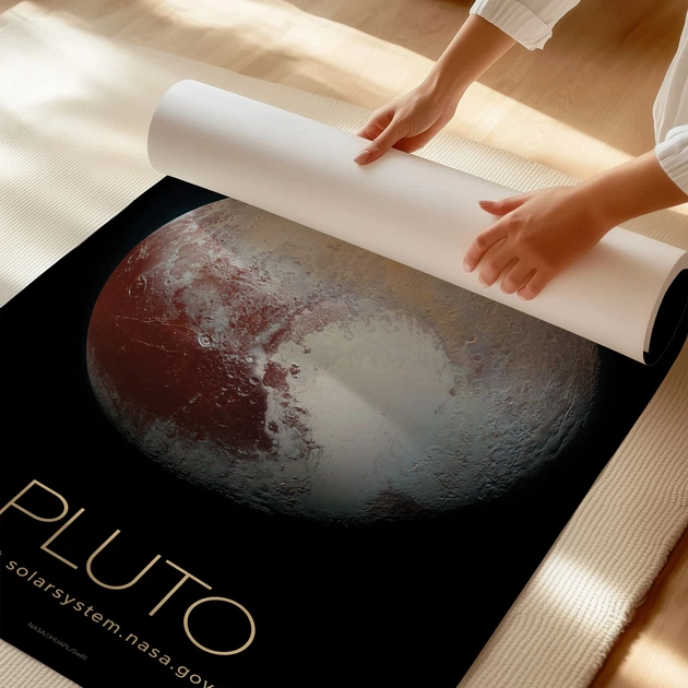 Постер Плутон, Pluto, NASA, НАСА, космос, астрономія, A3 42×27 см (id7132) - зображення 3