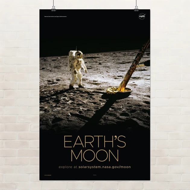 Постер Луна, спутник Земли, Moon, NASA, НАСА, космос, астрономия, A3 42×27 см (id7122) - Фото 1 Постер Луна, спутник Земли, Moon, NASA, НАСА, космос, астрономия, A3 42×27 см (id7122) - изображение 1