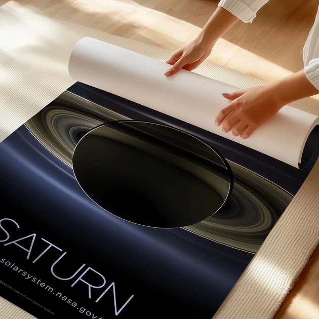 Постер Сатурн, Saturn, NASA, НАСА, космос, астрономия, A3 42×27 см (id7134) - изображение 3