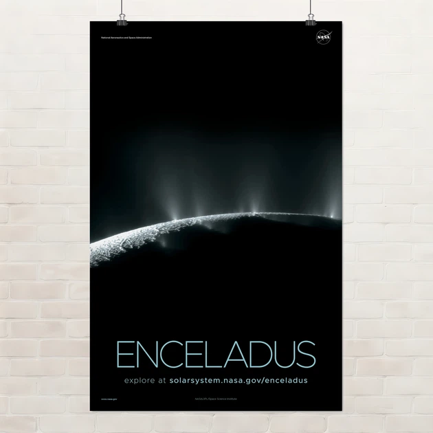 Постер Энцелад, спутник Сатурна, Enceladus, NASA, НАСА, космос, астрономия, A3 42×27 см (id7104) - Фото 1 Постер Энцелад, спутник Сатурна, Enceladus, NASA, НАСА, космос, астрономия, A3 42×27 см (id7104) - изображение 1
