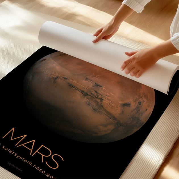 Постер Марс, Mars, NASA, НАСА, космос, астрономия, A3 42×27 см (id7113) - изображение 3