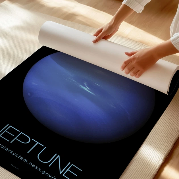 Постер Нептун, Neptune, NASA, НАСА, космос, астрономия, A3 42×27 см (id7128) - изображение 3