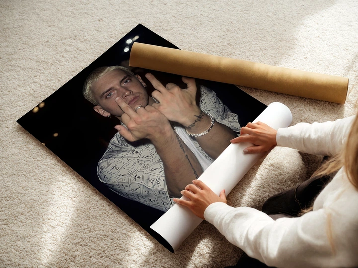 Постер Эминем, Eminem, Slim Shady, репер, Слим Шейди, A3 42×30 см (id7160) - изображение 3