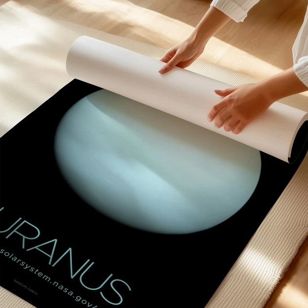 Постер Уран, Uranus, NASA, НАСА, космос, астрономия, A3 42×27 см (id7147) - изображение 3