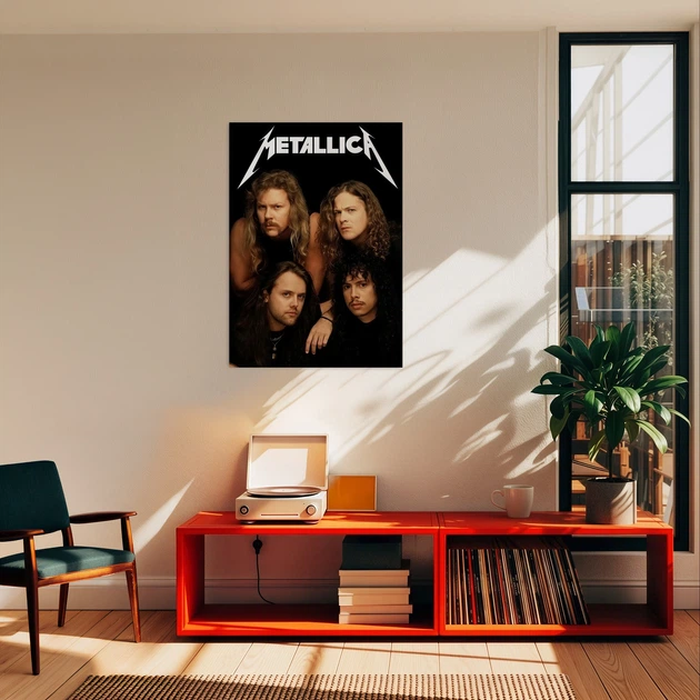 Постер Металлика, Metallica, метал, рок, A3 42×30 см (id7175) - изображение 2