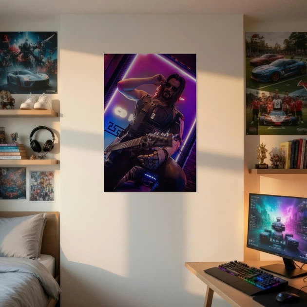 Постер Киберпанк 2077, Cyberpunk 2077, декор в комнату геймера, A3 42×28 см (id7184) - изображение 2