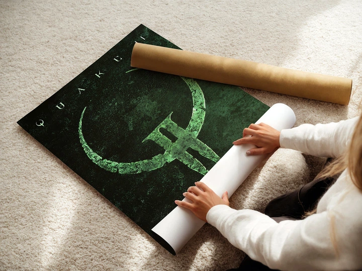 Постер Квейк 2,Quake II, олдскул ретро шутер, A3 42×30 см (id7174) - изображение 3