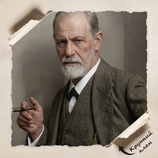 Постер Зигмунд Фрейд, Sigismund Freud, психоаналитика, психиатрия, A3 42×30 см (id7249) - изображение 4