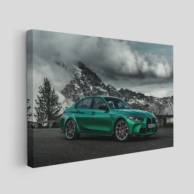 Интерьерная картина BMW M3 Sedan (G80) Competition, авто постер, 28×42 см (id7252) - изображение 2