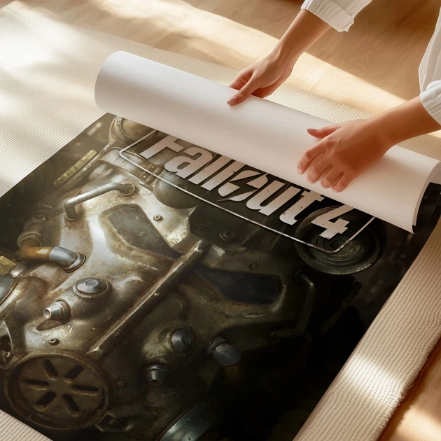 Постер Фаллаут, силовая броня, Fallout, A3 34×30 см (id2168) - изображение 3