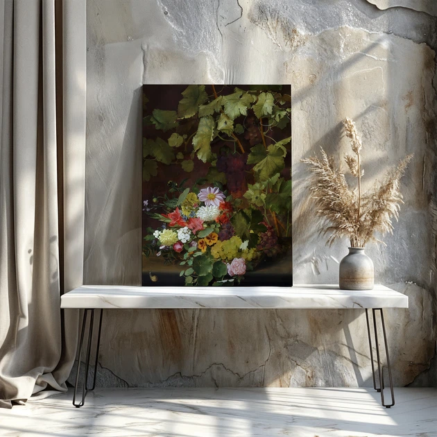 Интерьерная картина Отто Дидрик Оттесен, Летний букет на окне, Still Life, репродукция картины, 40×30 см (id7042) - изображение 3