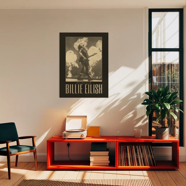 Постер Билли Айлиш, Billie Eilish, поп-музыка, A3 40×30 см (id7052) - изображение 2
