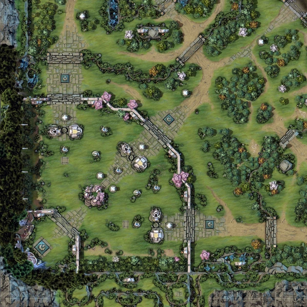 Інтер'єрна картина Дота 2, Dota 2, карта гри, плакат для геймера, 60×60 см (id0329) - зображення 4