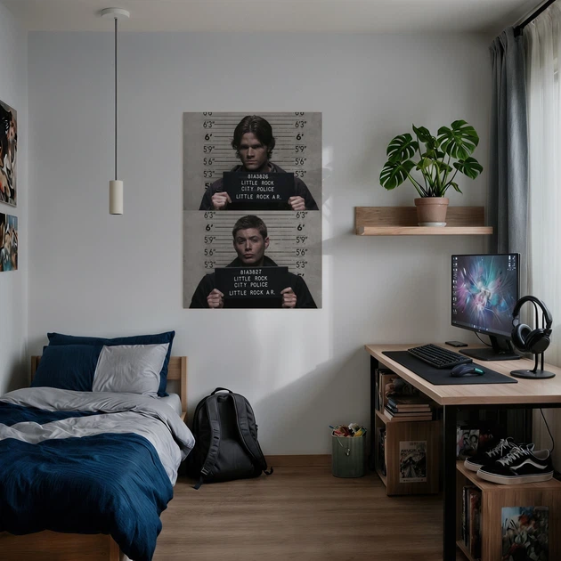 Постер Сверхъестественное, Дин и Сэм Винчестеры, Supernatural, постер по сериалу, A3 42×30 см (id1288) - изображение 2