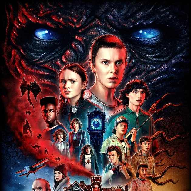 Интерьерная картина Очень Странные Дела, Stranger Things 4, постер по сериалу, 42×28 см (id5709) - изображение 4