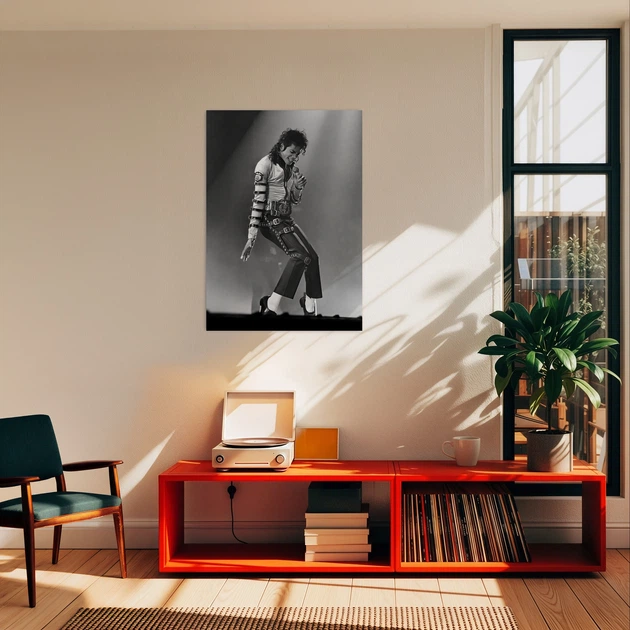 Постер Майкл Джексон, Michael Jackson, декор в комнату меломана, A2 60×43 см (id3455) - изображение 2