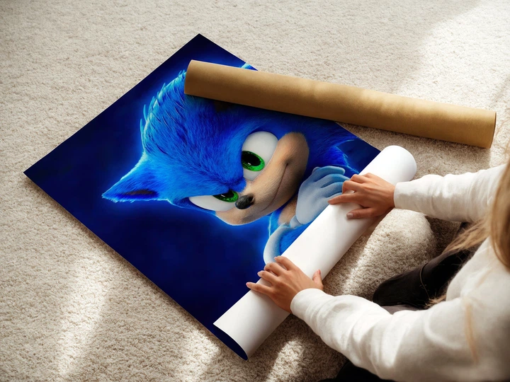 Постер Їжак Сонік, Sonic the Hedgehog, декор в кімнату дитини, A3 42×28 см (id5755) - зображення 3