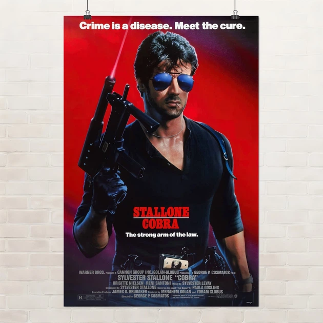 Постер Кобра (Сталлоне), Cobra (1986), культове кіно, A3 42×28 см (id1620) - Фото 1 Постер Кобра (Сталлоне), Cobra (1986), культове кіно, A3 42×28 см (id1620) - зображення 1