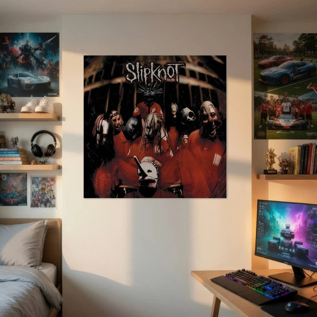 Постер Slipknot (1999), Nu metal, ню-метал, A3 30×30 см (id6417) - изображение 2