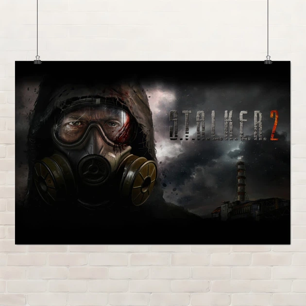 Постер Сталкер 2, Stalker 2, противогаз, Чернобыль, плакат для геймера, A3 28×42 см (id3515) - Фото 1 Постер Сталкер 2, Stalker 2, противогаз, Чернобыль, плакат для геймера, A3 28×42 см (id3515) - изображение 1