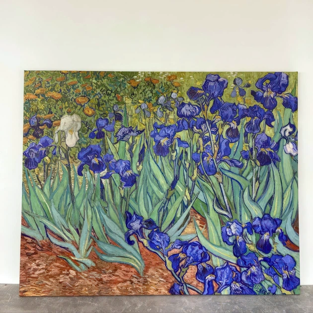 Интерьерная картина Ирисы, Винсент ван Гог, Irises, Vincent van Gogh, интерьерный декор, 47×60 см (id6820) - изображение 5