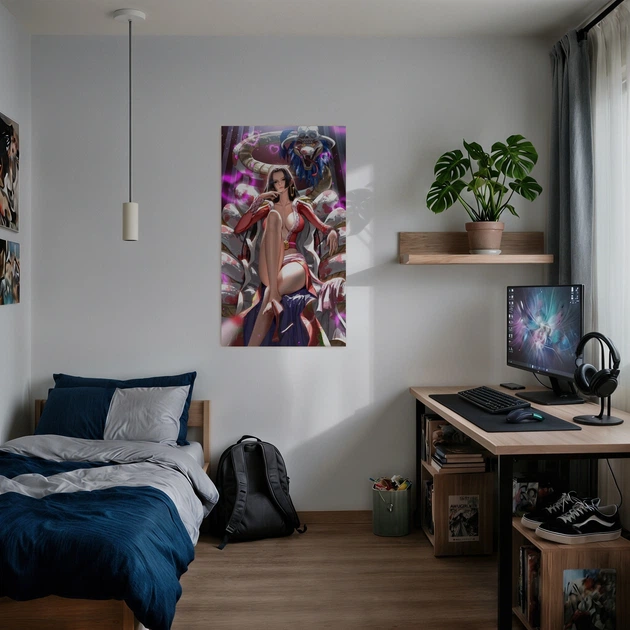 Постер Великий Куш, Боа Хенкок, Ван Піс, One Piece, Boa-Hancock, аніме, A2 60×34 см (id7016) - зображення 2