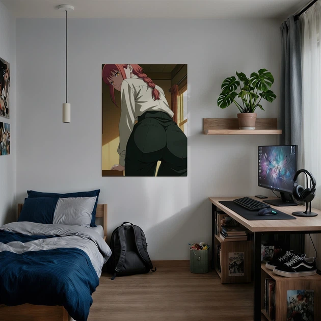 Постер Человек-бензопила, Макима, Chainsaw Man, Makima, аниме, A2 60×43 см (id7025) - изображение 2