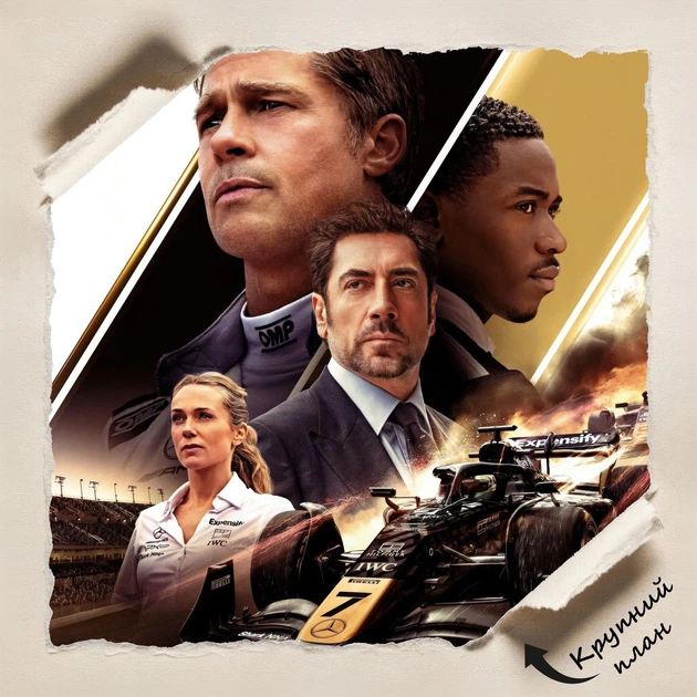 Постер "F1 Фильм", F1 the Movie (2025), Формула Один, гонки, болид, A3 42×28 см (id7032) - изображение 4