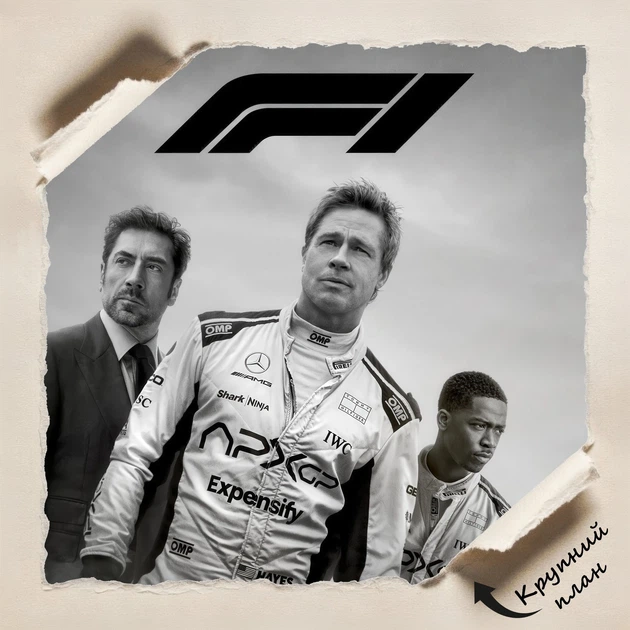 Постер "F1 Фильм", F1 the Movie (2025), Формула Один, гонки, болид, A3 42×28 см (id7034) - изображение 4