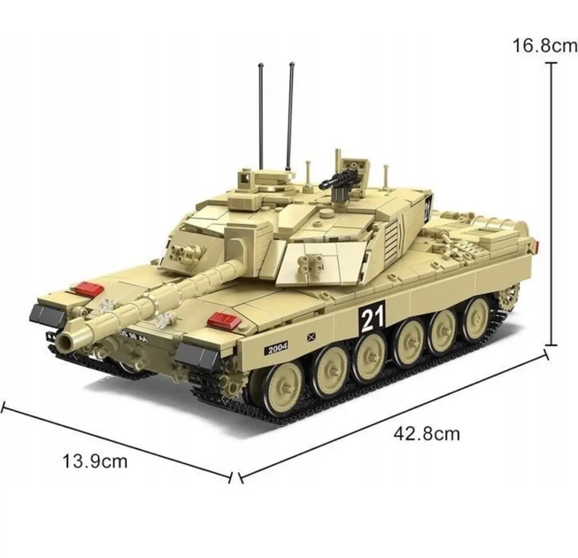 Конструктор танк Челлендждер 2 Challenger 2 Tank Mould King Technik 20037 на 1129 деталей с дистанционным управлением - изображение 5