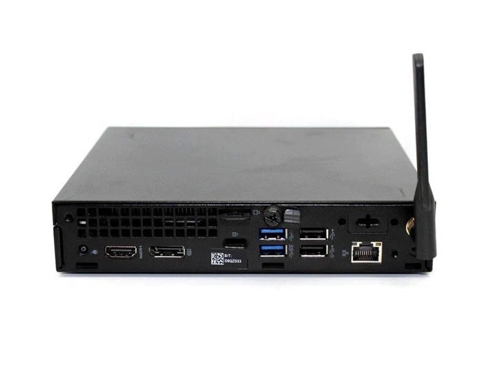 Неттоп Dell OptiPlex 3070 Micro USFF / Intel Core i7-9700T (8 ядер по 2.0 - 4.3 GHz) / 8 GB DDR4 / 256 GB SSD / Intel UHD Graphics 630 / DisplayPort / HDMI / Wi-Fi / Win 10 Lic б/у - изображение 3