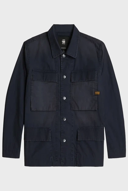 Чоловіча темно-синя джинсова сорочка overshirt G-Star M D26429,D387 - Фото 7 Чоловіча темно-синя джинсова сорочка overshirt G-Star M D26429,D387 - изображение 7
