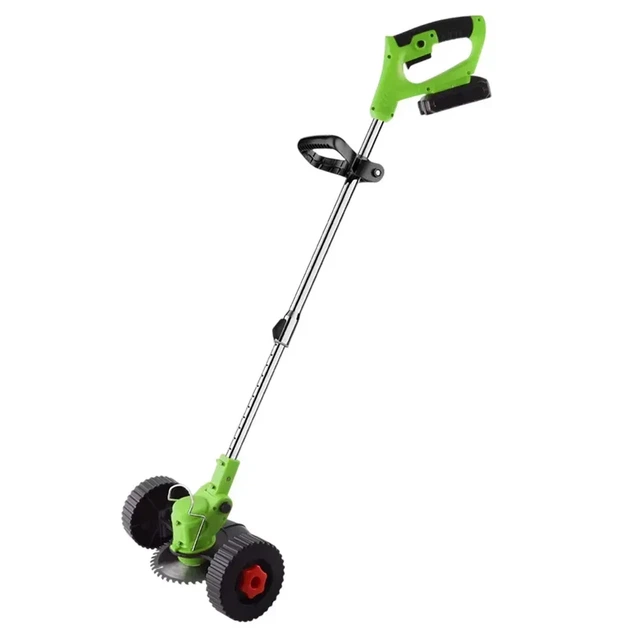Колесный триммер для травы с двумя аккумуляторами леской и ножом KIYOSHI 48W Green - изображение 4