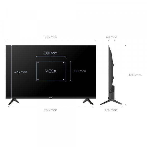 KIVI Телевізор 32", qled, hd, vidaa 32h9000hb - изображение 5
