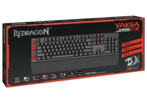 Клавіатура Redragon Yaksa, Black, USB (70392) - зображення 5